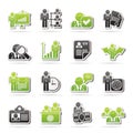 Human resource and employment icons Royalty Free Stock Photo