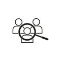 Human resource icon. Recruit linear sign. Vector illustration. EPS 10.