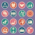 Human resource icon Royalty Free Stock Photo