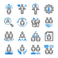 Human resource icon set