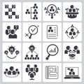 Human resource icons Royalty Free Stock Photo