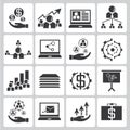 Human resource icons Royalty Free Stock Photo