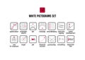 Human resource vector icons set