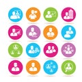 Human resource icons Royalty Free Stock Photo