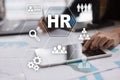 Human resource management, HR, recruitment and teambuilding. Business concept. Royalty Free Stock Photo