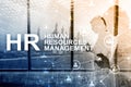 Human resource management, HR, Team Building and recruitment concept on blurred background Royalty Free Stock Photo