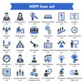 Human Resource Management Icon Set Royalty Free Stock Photo