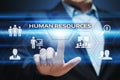 Human Resources HR management Recruitment Employment Headhunting Concept