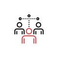 Human Resources HR Plan Outline Icon, Logo, and illustration