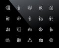 Human Resources Icons // 32px Series Royalty Free Stock Photo