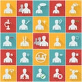 Human resources icons. Royalty Free Stock Photo