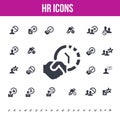Human Resources Icons for web/mobile screens