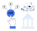 Human Resources Integrated with Technology and Automation for Streamlined Workforce Management Royalty Free Stock Photo