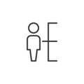 Human resources line icon