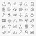 Human Resources Line Icons Set