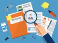 Human resources management concept,