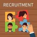 Human resources, recruiting concept Royalty Free Stock Photo