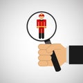 human resources searching firefighter graphic