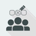 Human resources selection - Minimal vector icon