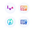 Human resources, Technical algorithm and Balance icons set. Engineering documentation sign. Vector Royalty Free Stock Photo