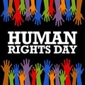 Human Rights Day Vector Template Royalty Free Stock Photo