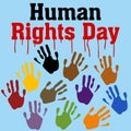 Human Rights Day Vector Template Royalty Free Stock Photo