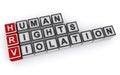 Human rights violation word blocks