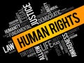 Human rights word cloud collage Royalty Free Stock Photo