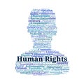 Human Rights Word Cloud Royalty Free Stock Photo