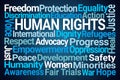 Human Rights Word Cloud Royalty Free Stock Photo