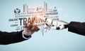 Human and Robot Collaboration in Training and E-Learning Environment Focused on Skills Development for Workforce Royalty Free Stock Photo