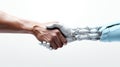 Human and Robot Touching Fingers in Symbolic Gesture AI Generated