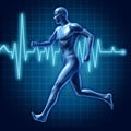 Human running man active runner energy medical