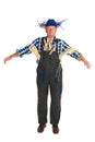 Human scarecrow Royalty Free Stock Photo