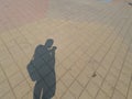 Human silhouette shadow - Stock photo Royalty Free Stock Photo