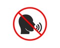 Human sing icon. Talk sign. Vector