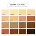 Human skin tone set