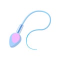 Human sperm cell cartoon icon Royalty Free Stock Photo