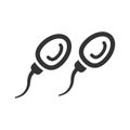 Human sperm icon Royalty Free Stock Photo