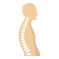 Human spine icon