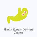 Human Stomach Filled with Puzzle Pattern