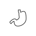 Human stomach outline icon Royalty Free Stock Photo