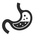 Human stomach vector icon Royalty Free Stock Photo
