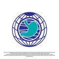 Human stomach vector logo design Royalty Free Stock Photo
