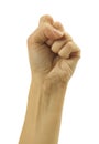 Human strength hand sign