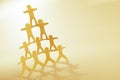 Human team pyramid Royalty Free Stock Photo