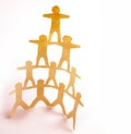 Human team pyramid Royalty Free Stock Photo