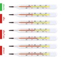 Human temperature thermometer set