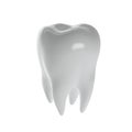 Human tooth on a white background Royalty Free Stock Photo