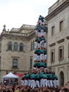 Human tower in Barcelona